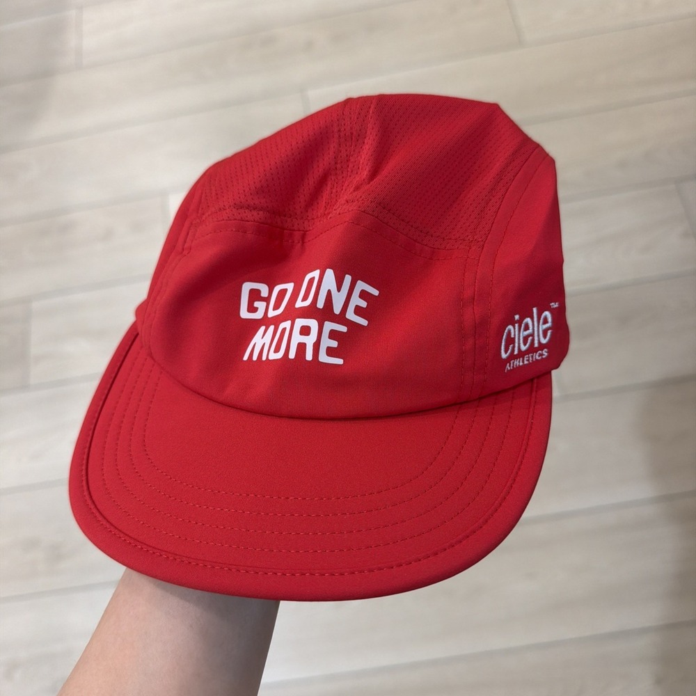 Ciele x BPN Go One More Red Endurance Lightweight Running Hat CLB Cap Men's 58cm